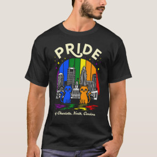 T-shirt Prix de Charlotte City Caroline du Nord Arc-en-cie