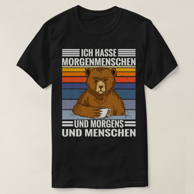 T-shirt Prix de l'ours de café Hasse matinée personnes mat (Design devant)