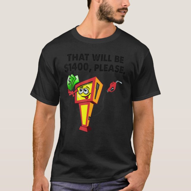 T-shirt Prix du gaz Coût du carburant diesel Augmentation  (Devant)