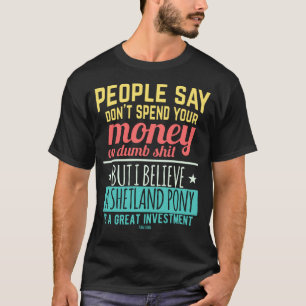 T-shirt prix Shetland Pony Horse