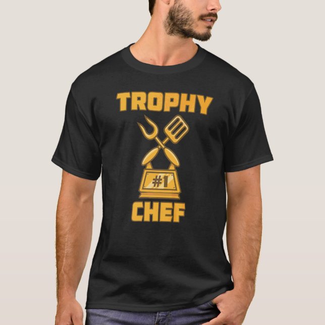 T-shirt Prix Trophée Chef Cook Prix de participation gagna (Devant)