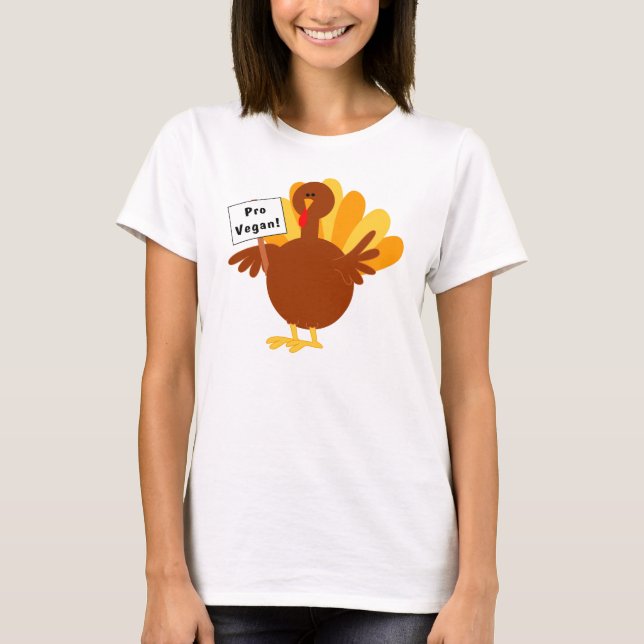 T-shirt Pro chemise de protestation végétalienne de la (Devant)
