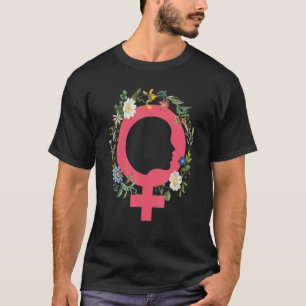 T-shirt Pro Choice Feminism Fleurs Droits des femmes