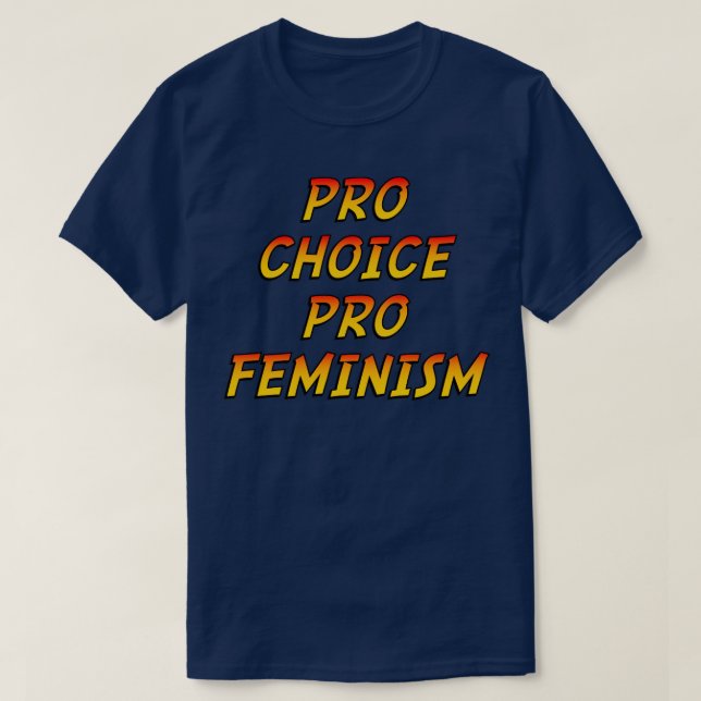 T-shirt Pro Choice Pro Feminisme (Design devant)