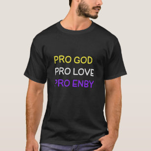 T-shirt Pro God non binaire - Transgender Enby