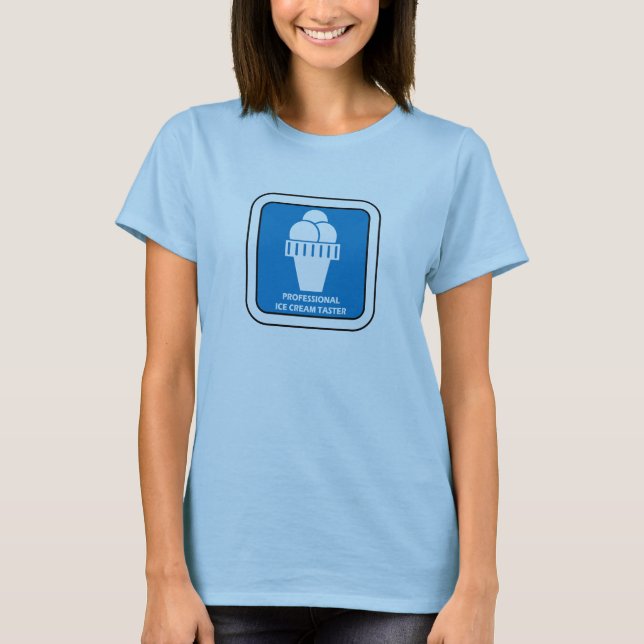 T-shirt Pro goûteur de crème glacée (Devant)