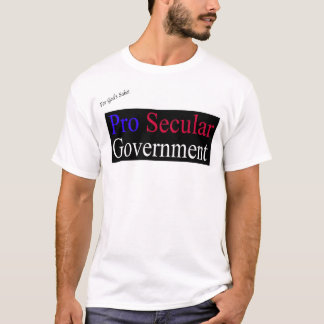T-shirt Pro gouvernement laïque