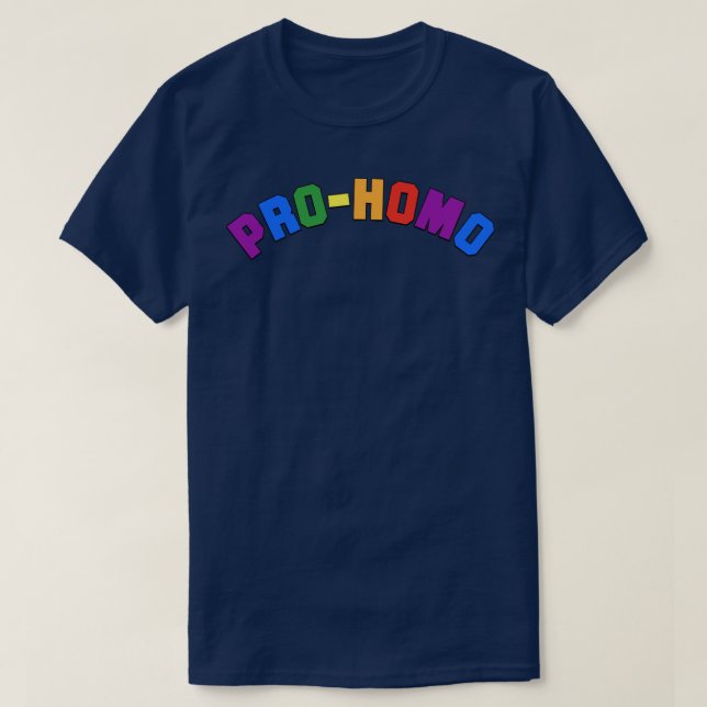 T-shirt Pro Homo homosexuel gay (Design devant)