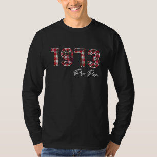 T-shirt Pro Roe 1973 Buffalo Plaid Womens Rights Abortion