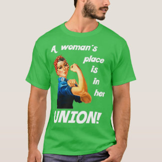 T-shirt Pro Union Strong Union Fière Rosie le Riveter (2