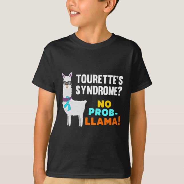 T-shirt Prob-llama Tourette Syndrome Survivant du guerrier (Devant)