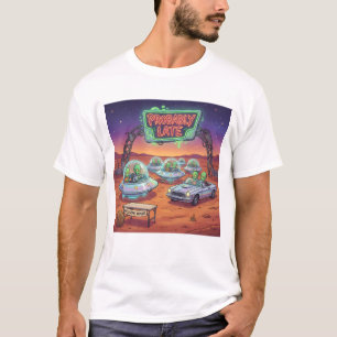 T-shirt Probablement en retard – Drôle d'illustration d'al