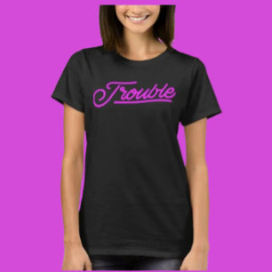 T-shirt Problème   Neon Script, instruction Tee