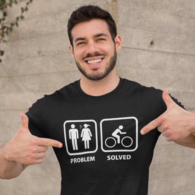 T-shirt Problème résolu du cyclisme (Créateur téléchargé)