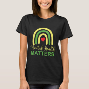 T-shirt Problèmes de santé Arc-en-ciel Rétro Mois de la se