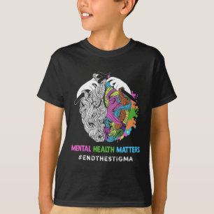 T-shirt Problèmes de santé mentale de la stigmatisation Se
