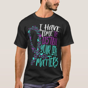 T-shirt Problèmes de santé mentale Prenez le temps d'écout
