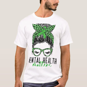 T-shirt Problèmes de santé Messy Bun Femme Neurodiversité
