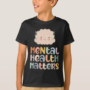 T-shirt Problèmes de santé Sensibilisation à la santé ment