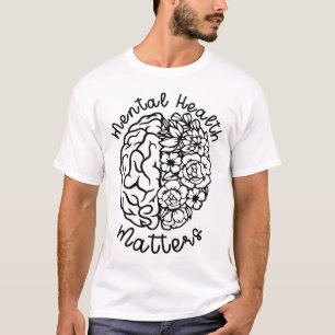 T-shirt Problèmes de sensibilisation à la santé Fleurs Cer