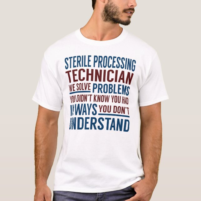 T-shirt Problèmes résolus par le technicien de traitement  (Devant)