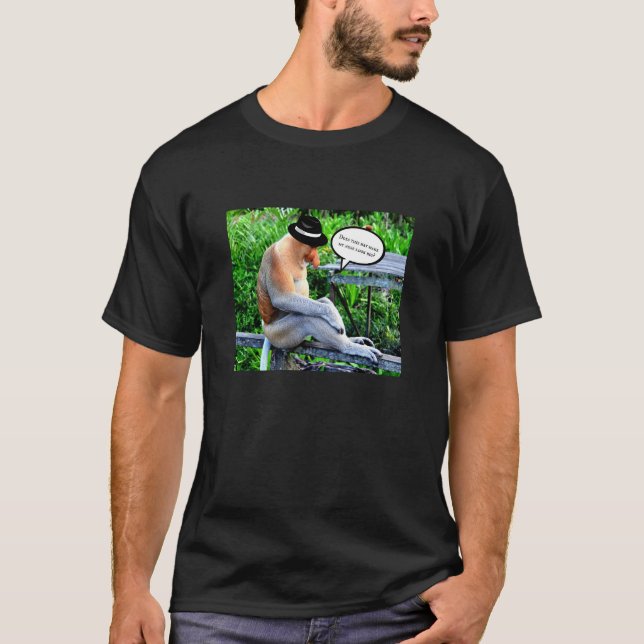 T-shirt Proboscis singe portant un Casquette (Devant)