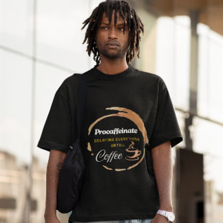 T-shirt Procaffeinate Funny Café Devis Cadeau