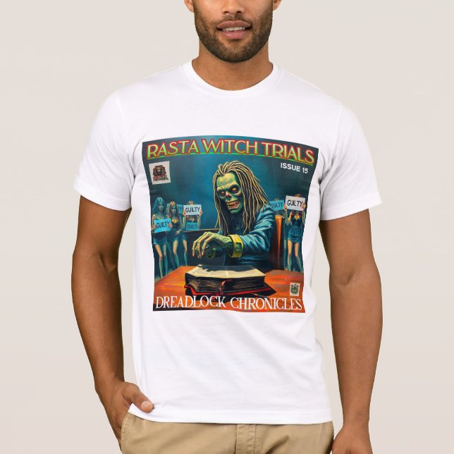 T-SHIRT PROCÈS DE RASTA WITCH - DREADLOCK CHRONICLES NUMÉR (Devant)