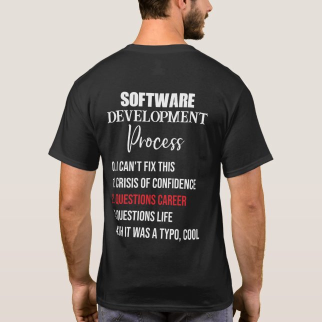 T-shirt Processus de développement logiciel Python Program (Dos)