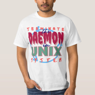 T-shirt Processus démon dans les systèmes Unix