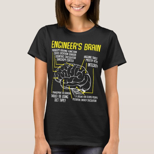 T-shirt Processus des Jeux d'ingénierie cérébrale de l'ing (Devant)