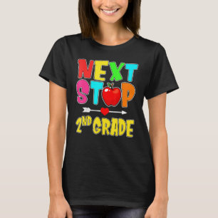 T-shirt Prochain arrêt 2e année Bonjour école 2e année Ret
