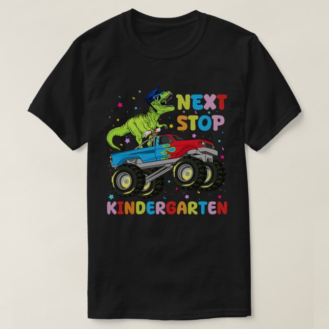 T-shirt Prochain arrêt Kindergarten Monster Truck (Design devant)