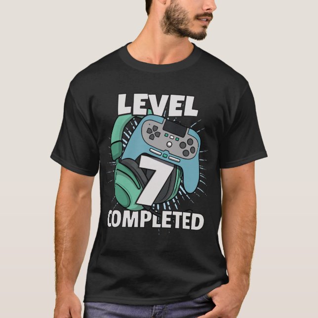 T-shirt Prochain niveau 7 Année Garçon fille 7e anniversai (Devant)