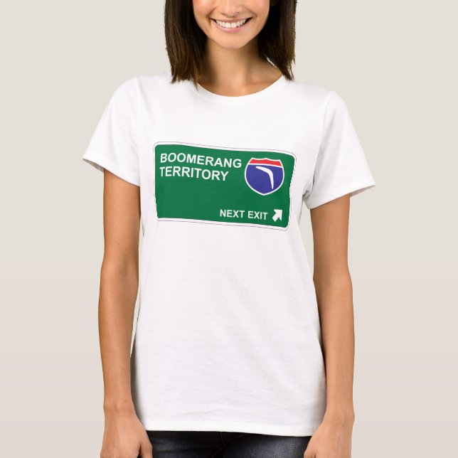 T-shirt Prochaine sortie de boomerang (Devant)
