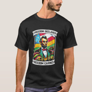 T-shirt Proclamation sur l'émancipation Junète afro-améric