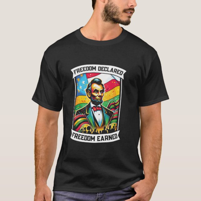 T-shirt Proclamation sur l'émancipation Junète afro-améric (Devant)