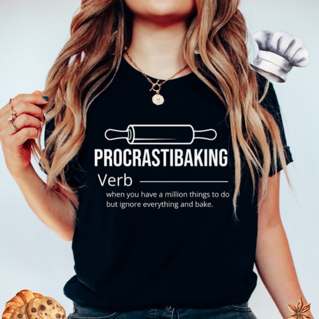 T-shirt procrastibaking (Créateur téléchargé)