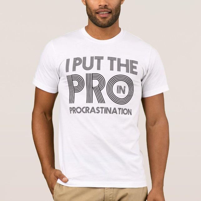 T-shirt Procrastination (Devant)
