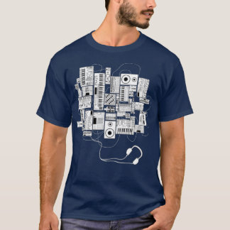T-shirt Producteur de musique Dj et musicien électronique