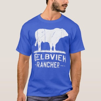 T-shirt Producteur de vaches Gelbvieh Rancher