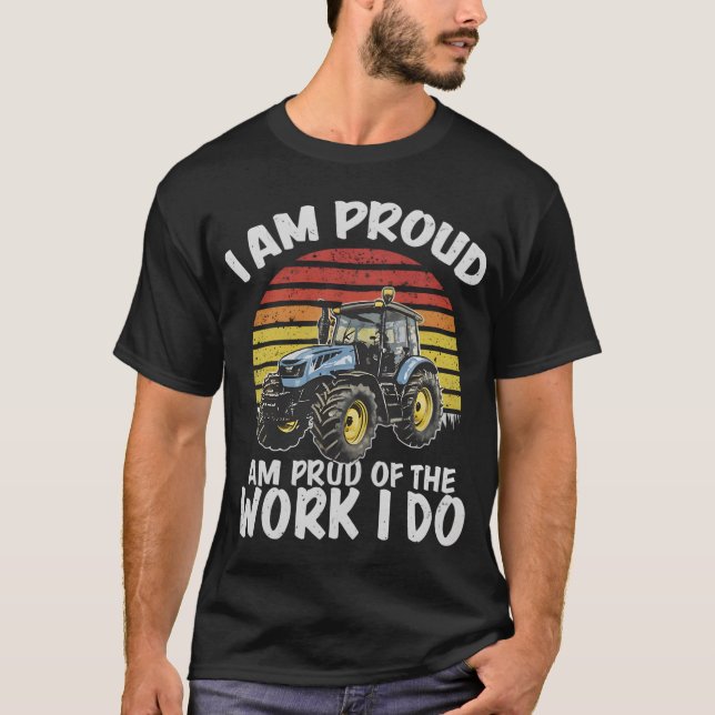 T-shirt Produit de conception de tracteur (Devant)