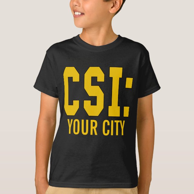 T-shirt Produits de CUSTOMIZEABLE CSI (Devant)