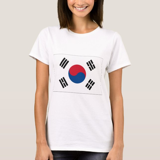 T-shirt Produits de drapeau de la Corée du Sud (Devant)