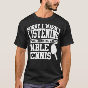 T-shirt Produits dérivés de tennis de table Top Joueurs de