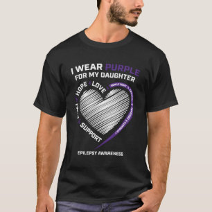 T-shirt Produits Maman Papa Purple Fille Epilepsie Lauréat