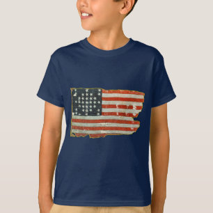 T-shirt Produits vintages de drapeau américain