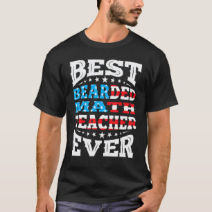 T-shirt Prof de maths barbu 4 juillet quatrième Usa Americ