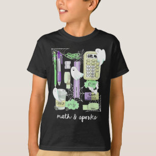 T-shirt Prof de maths Halloween fantômes Trig ou traiter é