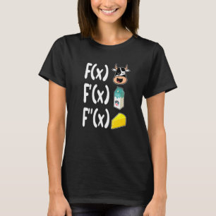 T-shirt Prof de maths lait de vache fromage maths  calcul